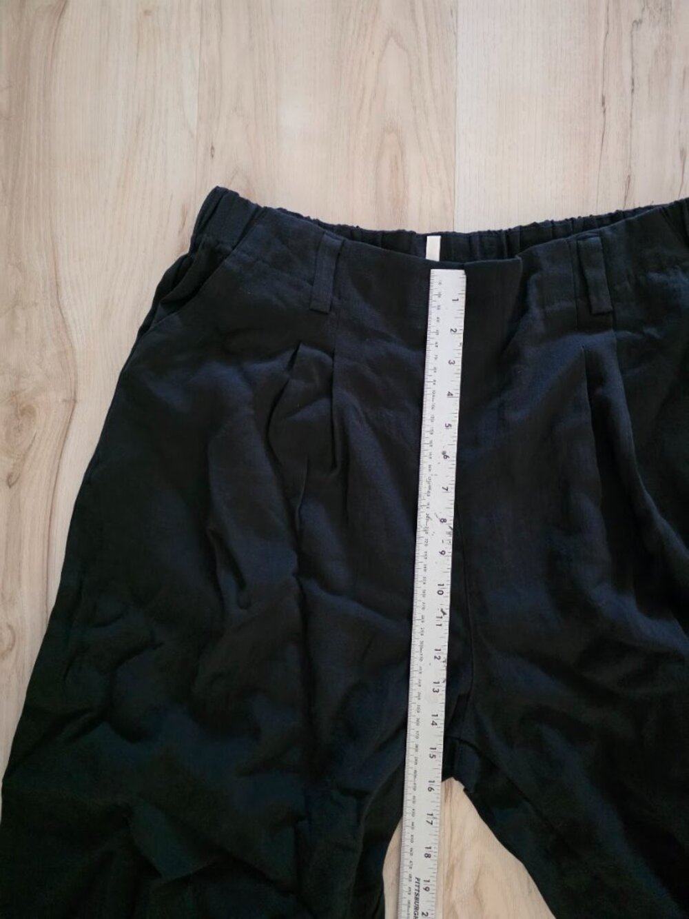 Halara Flex High Waisted Pleated Wide Leg Work Trousers Pants Black XL Tall - Picture 8 of 10